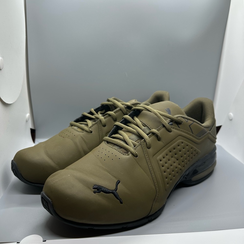 Puma Men's Athletic Olive Shoes - Picture 2 of 5